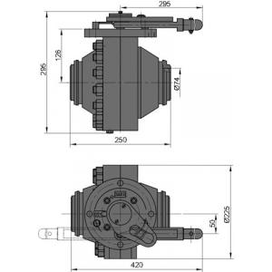 Кран шаровой DN 80 PN 100 с ручным приводом