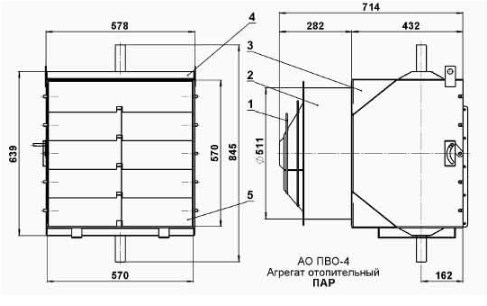 Схема вентилятора АО-ПВО.4