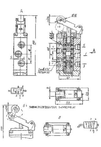 Схема габаритных размеров П-Р4Ф-2.200-М1