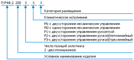 Условное обозначение П-Р4Ф.2