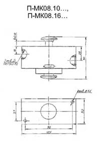 П-МК08.10, П-МК08.16 входной клапан - габаритная схема