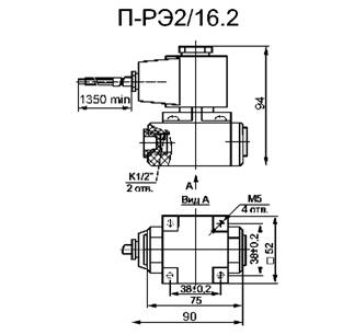 Габаритная схема - П-РЭ2/16.2, П-РЭ2/16.А.2