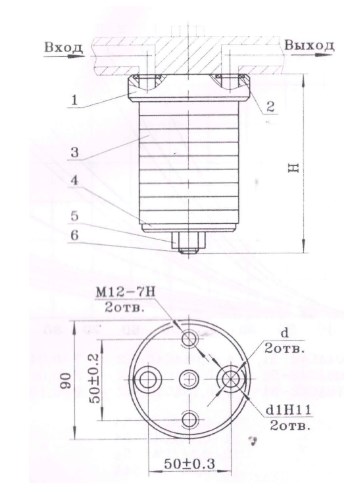 Схема фильтра сетчатого 0,04С42-54А