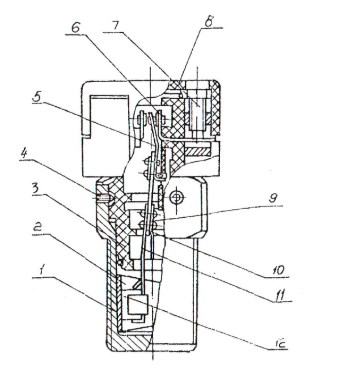 Схема конструкции Реле ТРМ-11-11