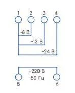 Схема подключения EBS6TF-12